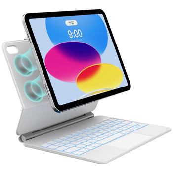 Etui Typecase Edge z klawiaturą do iPad  11" (A16) 2025 / iPad 10.9" 2022 biały