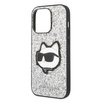 Karl Lagerfeld KLHCP14LG2CPS iPhone 14 Pro 6,1" srebrny/silver hardcase Glitter Choupette Patch