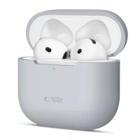 TECH-PROTECT POKROWIEC DO APPLE AIRPODS 4 SILIKONOWE Z OCHRONĄ NA