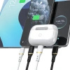 Kabel Dudao L25C USB-C 1m 60W w miękkim silikonowy oplocie - czarny