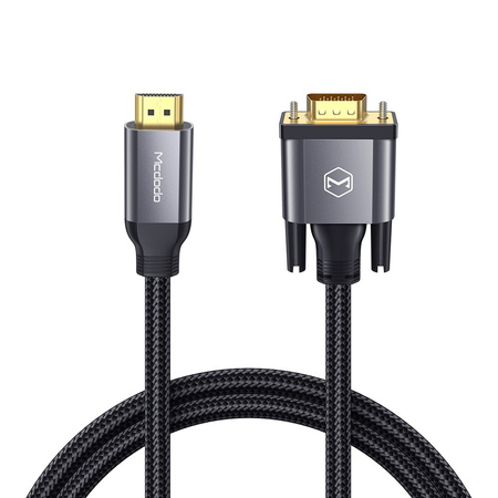 Kabel do monitora Mcdodo HDMI do VGA czarny 2m