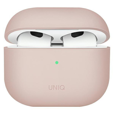 UNIQ etui Lino AirPods 3 gen. Silicone różowy/blush pink