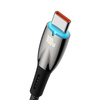 Baseus Glimmer Series kabel do szybkiego ładowania USB-A - USB-C 100W 480Mb/s 1m czarny
