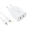 TECH-PROTECT ŁADOWARKA SIECIOWA 20W DO IPHONE 12 13 14 15 PD Z KABLEM USB-C