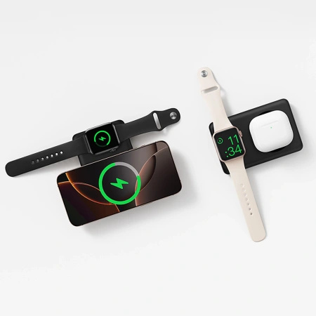 Powerbank Baseus EnerFill FT11 10000mAh 27W kompatybilny z MagSafe, do Apple Watch i smartfonów z kablem USB-C 20V/3A 30 cm - czarny