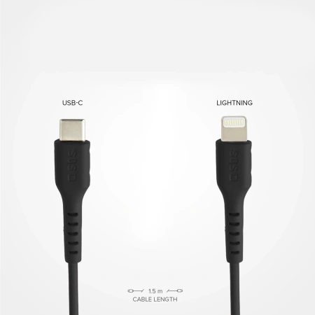 SBS KABEL DO LIGHTNING 1M USB-C DO IPHONE 11 12 13 14 15 SZYBKIE ŁADOWANIE