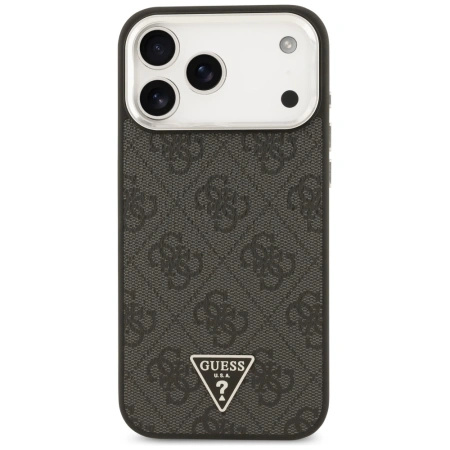 GUESS ETUI 4G TRIANGLE LOGO MAGSAFE DO IPHONE 17 PRO MAX LUKSUSOWA OCHRONA