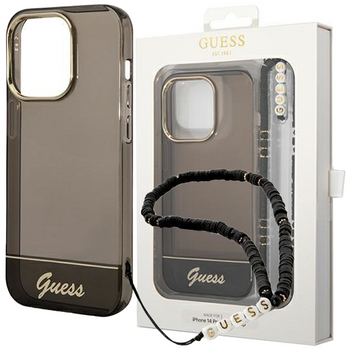 Guess GUHCP14MHGCOHK iPhone 14 Plus 6,7" czarny/black hardcase Translucent Pearl Strap