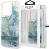 Guess GUHCP14XLFLSN iPhone 14 Pro Max 6,7" zielony/green hardcase Flower Liquid Glitter