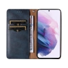 Magnet Strap Case etui do Samsung Galaxy S22+ (S22 Plus) pokrowiec portfel + mini smycz zawieszka niebieski