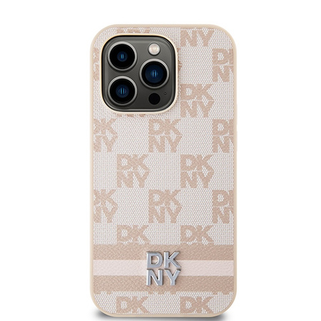 DKNY ETUI CASE HARDCASE DO IPHONE 14 PRO 6.1 SKÓRA PASEK WZÓR MONO PATTERN