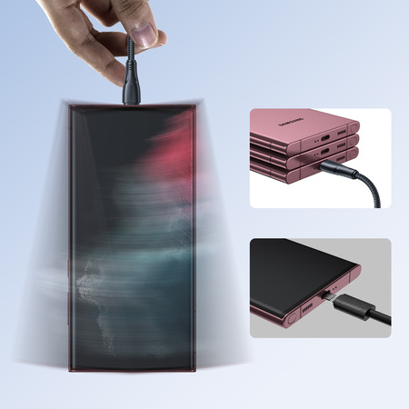 Joyroom kabel USB - micro USB 2.4A Surpass Series do szybkiego ładowania i transferu danych 2 m czarny (S-UM018A11)