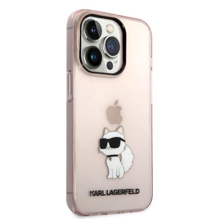 Karl Lagerfeld KLHCP14XHNCHTCP iPhone 14 Pro Max 6,7" różowy/pink hardcase Ikonik Choupette