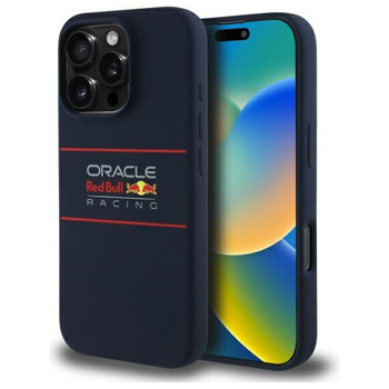 Red Bull RBHMP16X24SIHSRV iPhone 16 Pro  Max 6.9 hardcase granatowy/navy Silicone Horizontal Logo MagSafe