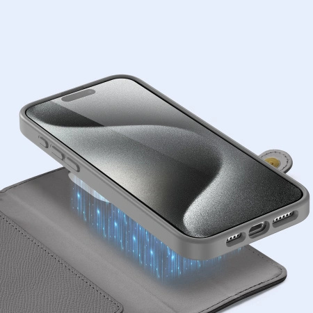 DUX DUCIS ETUI DO IPHONE 15 PRO MAX LAWA POKROWIEC MAGNETYCZNY ZAMKNIĘCIE
