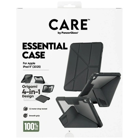 Etui Care by PanzerGlass Y fold do iPad 11" 2025 (11 gen.) - czarne