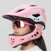 Kask rowerowy Rockbros TT-32001 Rabbit dziecięcy z odpinaną szczęką rozmiar S (48-52) - różowy