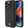 Etui BMW Leather Diamond Pattern na iPhone 15 Pro - czarne