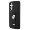 Etui Karl Lagerfeld Gripstand Saffiano Karl&Choupette Pins na Samsung Galaxy S23 FE - czarne
