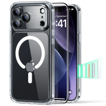 ESR ZESTAW CLASSIC HYBRID MAGSAFE + SZKŁO HARTOWANE DO IPHONE 17 PRO