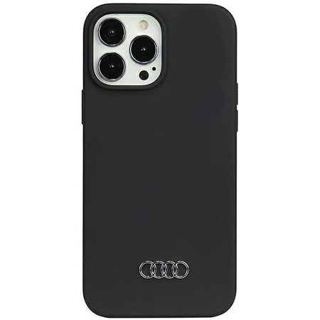 Etui Audi Silicone Case na iPhone 13 Pro Max 6.7" - czarne AU-LSRIP13PM-Q3/D1-BK