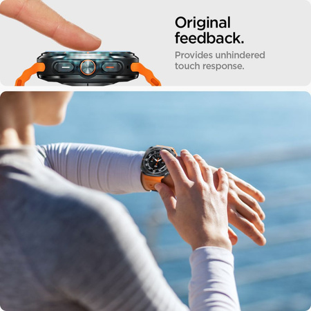 SPIGEN SZKŁO HARTOWANE DO GALAXY WATCH ULTRA 47 MM 2-PACK ŁATWE W MONTAŻU