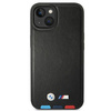 Etui BMW BMHCP14S22PTDK iPhone 14 6,1" czarny/black Leather Stamp Tricolor