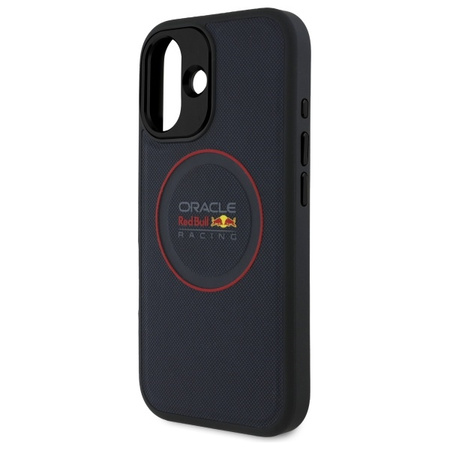 Red Bull RBHMP16M24PUILVR iPhone 16 Plus 6.7 hardcase granatowy/navy Leather Red Ring MagSafe