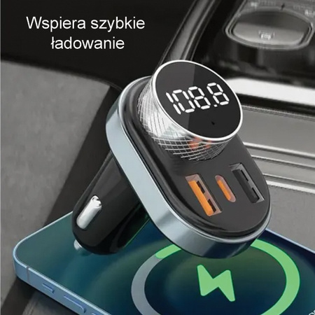 AWEI ZESTAW GŁOŚNOMÓWIĄCY C-843 DO TELEFONÓW Z TRANSMITEREM FM BLUETOOTH