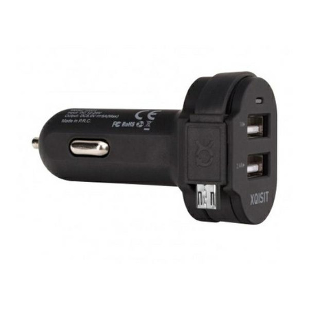 XQISIT ŁADOWARKA SAMOCHODOWA Z DUAL USB 6A DO TELEFONÓW IPHONE HUAWEI OPPO