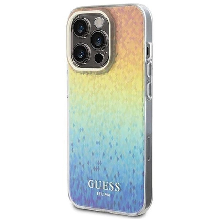 Etui Guess IML Faceted Mirror Disco Iridescent na iPhone 14 Pro Max - wielokolorowe