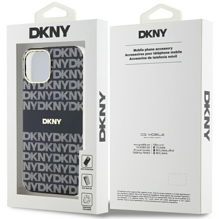 DKNY ETUI HARDCASE DO IPHONE 14 15 13 6.1 IML MONO STRIPE DO MAGSAFE
