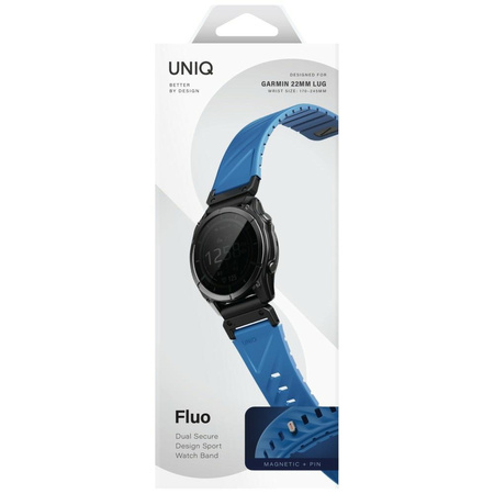 Pasek UNIQ Fluo x Smart-Fit do Garmin    22mm niebieski