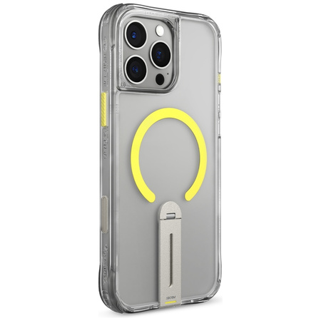 Etui Skinarma Helix do iPhone 16 Pro     Magnetic Charging 360 Rotating Stand przezroczysty