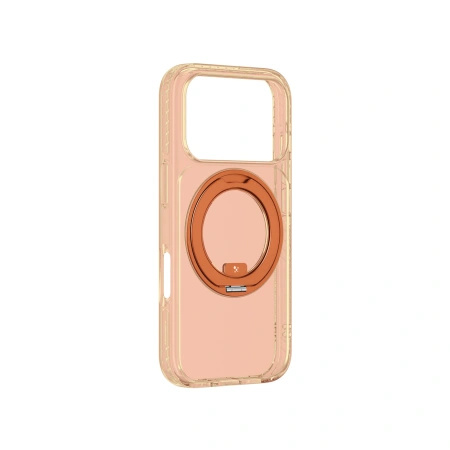 Etui AMAZINGTHING Titan Pro Spin na iPhone 17 Pro kompatybilne z MagSafe - pomarańczowe