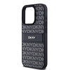 DKNY POKROWIEC HARDCASE DO IPHONE 15 PRO 6.1 LEATHER MONO STRIPE METAL LOGO