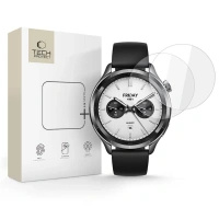 TECH-PROTECT SZKŁO HARTOWANE DO XIAOMI WATCH S4 2-PACK OCHRONNE NA