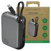 4SMARTS POWERBANK 10000MAH 30W DO TELEFONÓW Z WBUODOWANYM KABLEM USB-C 15CM