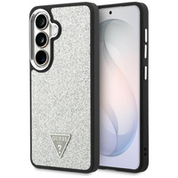 Etui Guess Fixed Glitter Triangle        MagSafe do Samsung Galaxy S26 srebrny