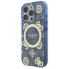 GUESS ETUI CASE HARDCASE DO IPHONE 16 PRO DO MAGSAFE PEONY ON 4G BACKGROUND
