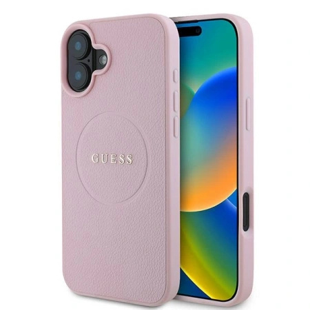 GUESS ETUI HARDCASE DO IPHONE 16 PLUS 6.7 DO MAGSAFE GRINDED RING POKROWIEC