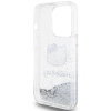 Etui Hello Kitty Liquid Glitter Charms Kitty Head na iPhone 13 Pro / 13 - srebrne