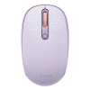 Myszka bezprzewodowa Baseus F01B 2.4GHz + Bluetooth 3.0 + 5.0 - fioletowa