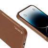 Dux Ducis Yolo etui iPhone 14 Pro elegancki pokrowiec ze skóry ekologicznej brązowy
