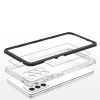 Clear 3in1 etui do Samsung Galaxy A73 żelowy pokrowiec z ramką czarny