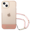 Guess GUHCP14MHGCOHP iPhone 14 Plus 6,7" różowy/pink hardcase Translucent Pearl Strap