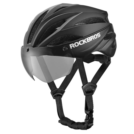ROCKBROS KASK ROWEROWY Z SZYBKĄ ODPINANE OKULARY OCHRONĄ UV DO ROWERU