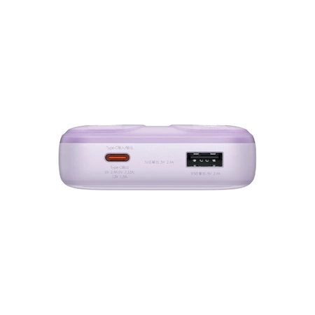 Powerbank Baseus Comet Series z wyświetlaczem 20000mAh 22.5W - fioletowy + kabel USB-A / USB-C