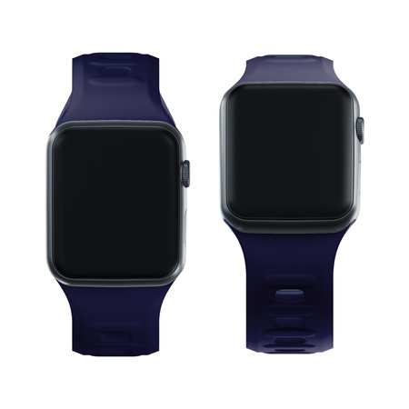 42/44/45/46/49 mm Ocean Blue (big) - 3mk Silicone Watch Strap for Apple