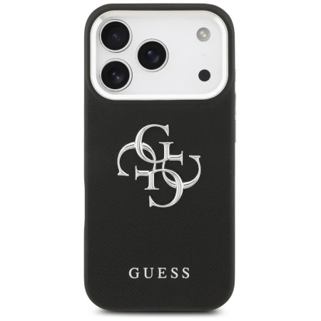 GUESS ETUI DO IPHONE 17 PRO GRANULOWANE LOGO 4G MAGNETYCZNE Z LOGO